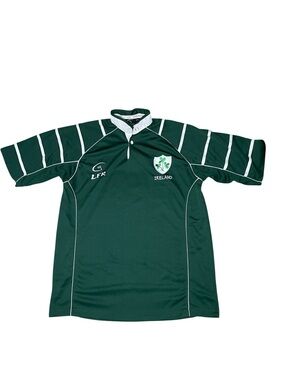 Live For Rugby Heavy Weight Green Ireland Rugby Jersey-Men’s Medium